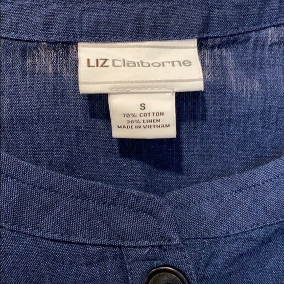 Liz Clairbone Oversized Linen Blend Shirt Jacket - Picture 2 of 12
